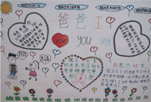 1591166210900570.png 父亲节手抄报简单又漂亮三年级