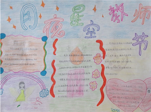 1594275422547922.png 教师节手抄报简单好看一年级字少