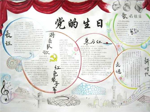 1593324638534899.jpg 建党99周年手抄报简单